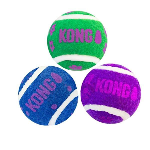 KONG CAT TENIS BALLS WITH BELLS