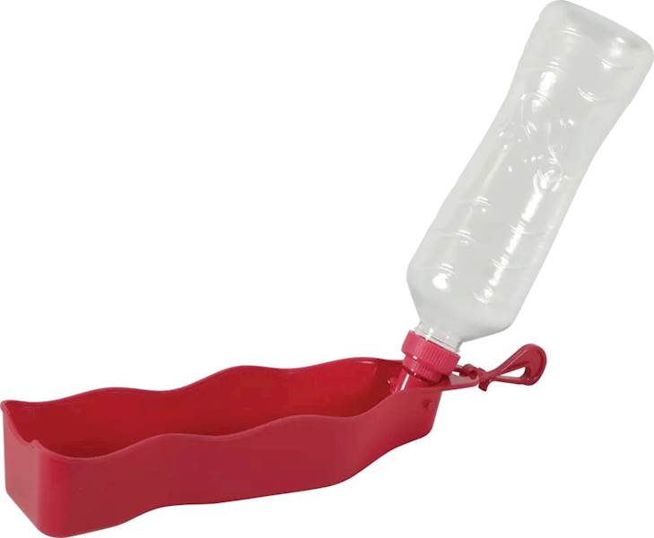 ZOLUX BIVOUAK SKŁADANY BIDON DLA PSA 450ML CZERWONY