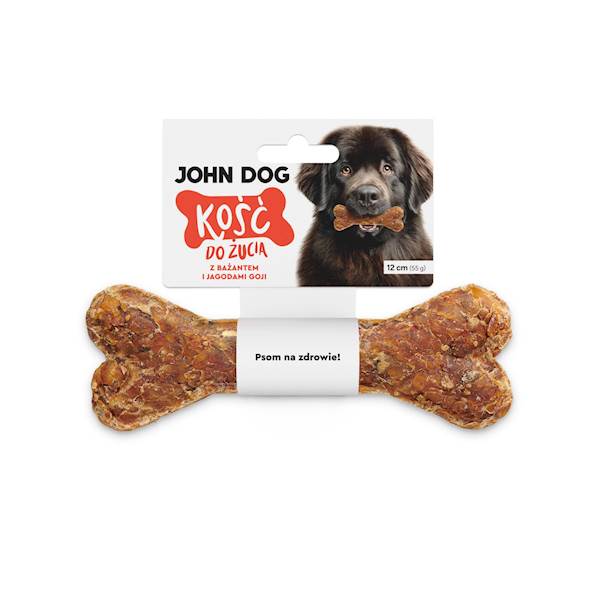 JOHN DOG KOŚĆ Z BAŻANTEM I JAGODAMI GOJI 12CM 