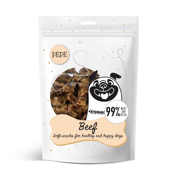 PEPE SOFT SNACKS FOR DOGS BEEF (WOŁOWINA) 70G
