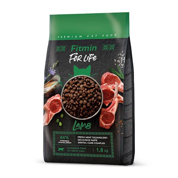 FITMIN CAT FOR LIFE WITH LAMB 1,8KG