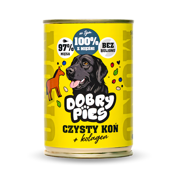 DOBRY PIES MONO CZYSTY KOŃ + KOLAGEN 400G