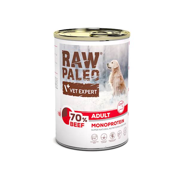 VET EXPERT RAW PALEO ADULT BEEF 400G