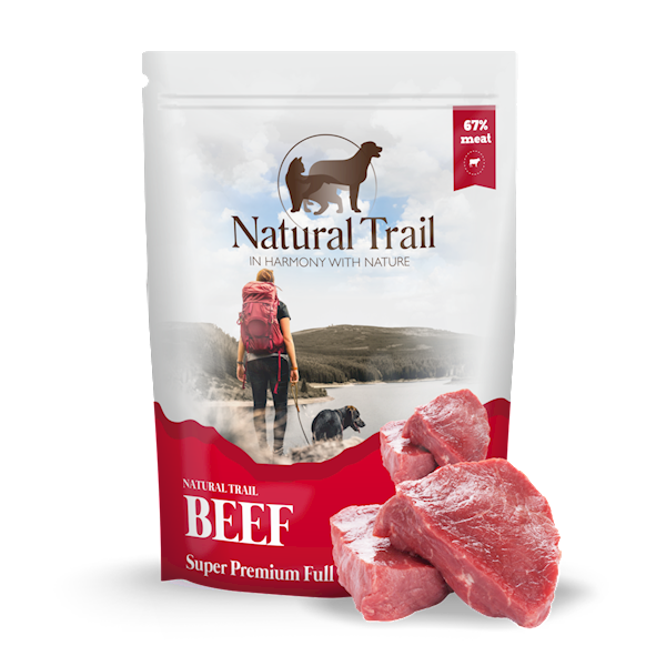 NATURAL TRAIL DOG BEEF 500G