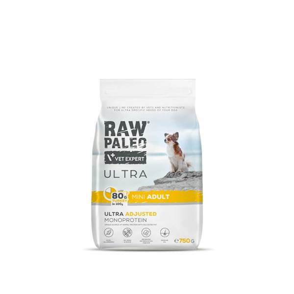VET EXPERT RAW PALEO ULTRA ADULT MINI TURKEY 750G