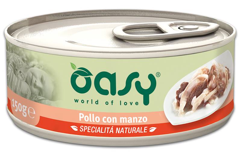 OASY CAT NATURAL PUSZKA KURCZAK Z WOŁOWINĄ 70G