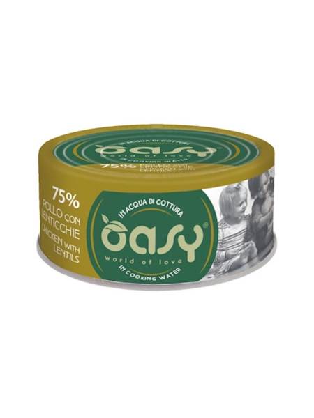OASY CAT MORE LOVE KURCZAK Z SOCZEWICĄ (PUSZKA) 70G