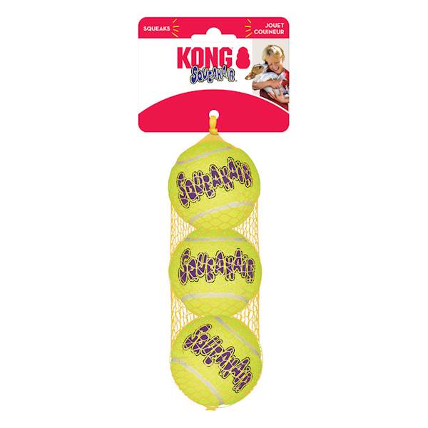 KONG DOG SQUEAKAIR BALL M 3PACK