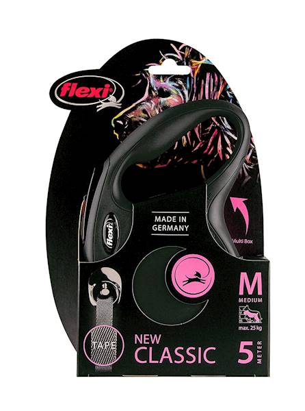 FLEXI NEW CLASSIC TAŚMA M 25KG 5M CZARNA