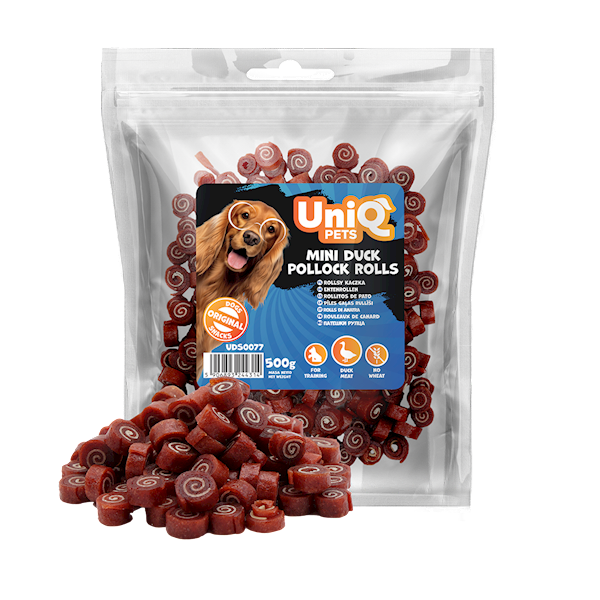 UNIQ PETS MEATY ROLLSY Z KACZKI 500G