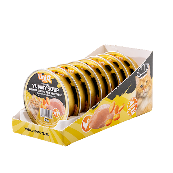 UNIQ PETS YUMMY SOUP ROSÓŁ Z KURCZAKA I WARZYW 30G