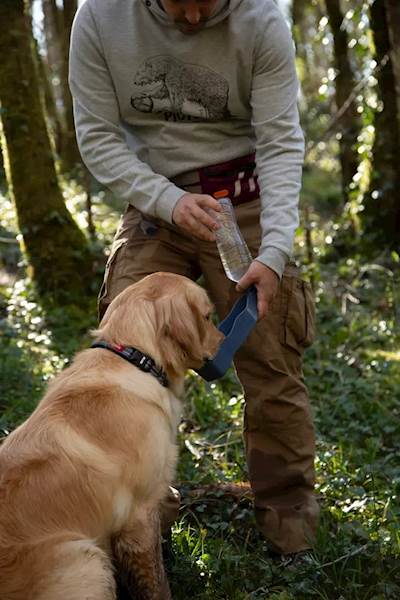 ZOLUX BIVOUAK SKŁADANY BIDON DLA PSA 450ML CZERWONY