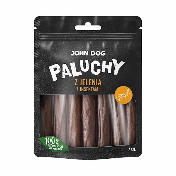 JOHN DOG PALUCHY Z JELENIA I INSEKTAMI 7SZT