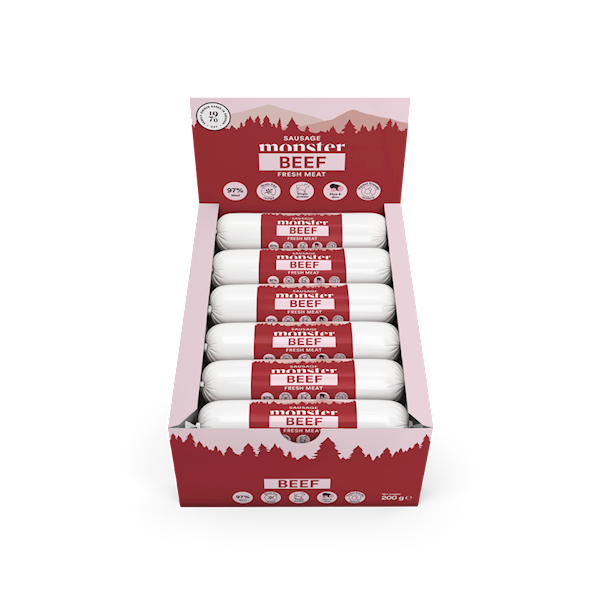 MONSTER DOG SAUSAGE BEEF (KIEŁBASKA Z WOŁOWINY) 200G