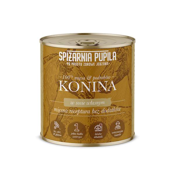 SPIŻARNIA PUPILA 100% KONINA 850G