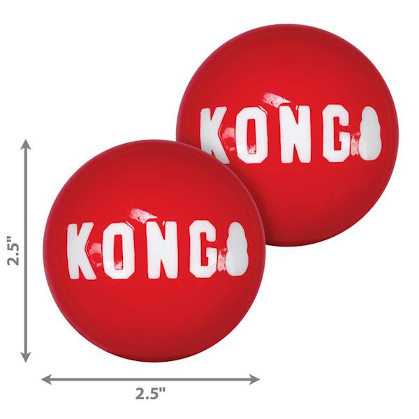 KONG DOG SIGNATURE BALLS MEDIUM 2SZT