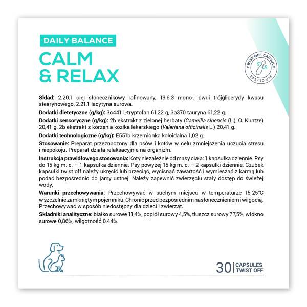 VET EXPERT CALM&RELAX 30KAPS