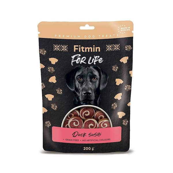 FITMIN FOR LIFE DOG DUCK SUSHI 200G