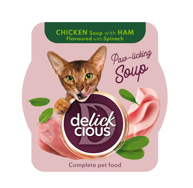 DELICKCIOUS SOUP CHICKEN WITH HAM (ZUPKA DLA KOTA KURCZAK Z SZYNKĄ) 80G