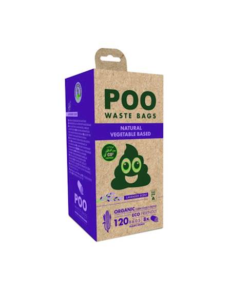 M-PETS POO WASTE BAGS LAVENDER SCENT (LAWENDOWE) 8X15SZT