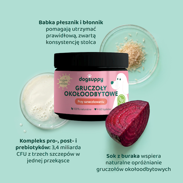 DOGSUPPY GRUCZOŁY OKOŁOODBYTOWE 180G