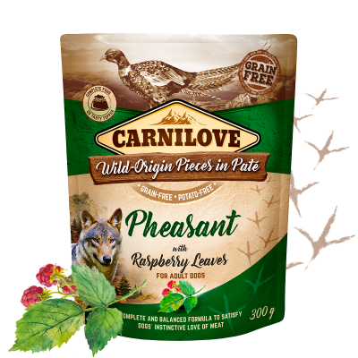 CARNILOVE DOG POUCH PHEASANT&RASPBERRY 300G