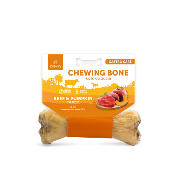 POKUSA CHEWING GASTRO CARE BEEF & PUMPKIN 12CM