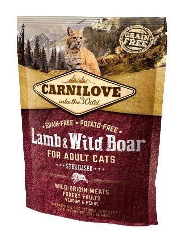 CARNILOVE CAT LAMB&WILD BOAR STERILISED 400G