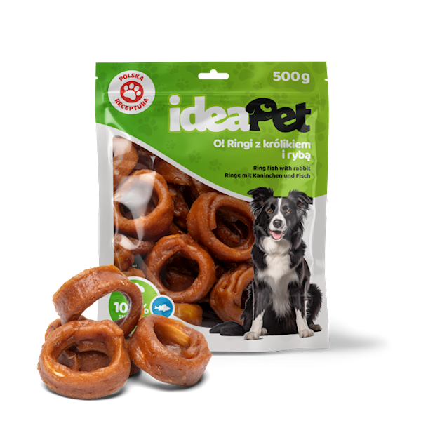 IDEAPET RING Z KRÓLIKIEM I RYBĄ 500G
