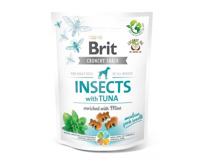 BRIT DOG CRUNCHY SNACK INSECTS WITH TUNA 200G