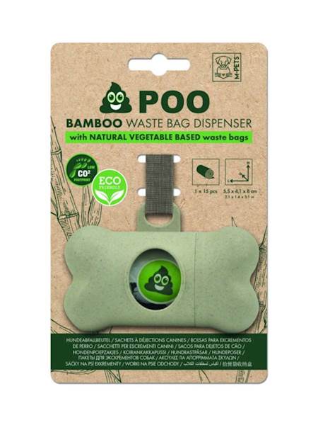 M-PETS POO BAMBOO WASTE BAG DISPENSER (BAMBUSOWE ETUI + WORECZKI)