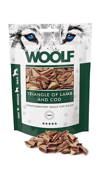 WOOLF TRIANGLE OF LAMB AND COD 100G