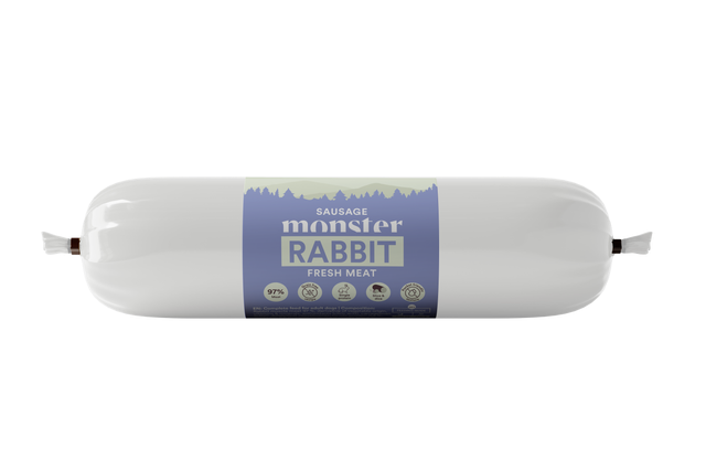 MONSTER DOG SAUSAGE RABBIT (KIEŁBASKA Z KRÓLIKA) 200G