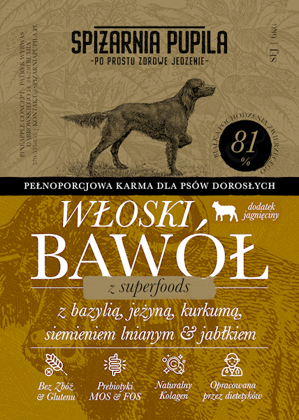 SPIŻARNIA PUPILA SUPERFOOD WŁOSKI BAWÓŁ 6KG