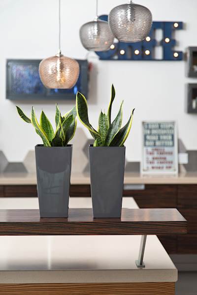 Doniczka FINEZJA 140x140 - szary beton