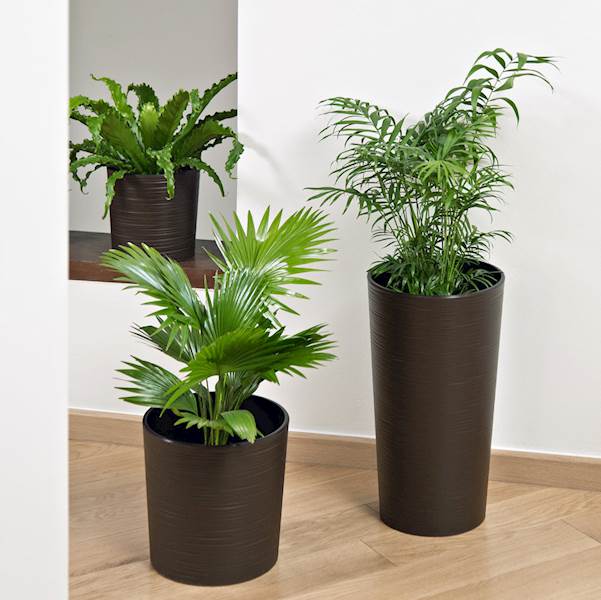 Doniczka LILIA 250 dłuto - mokka