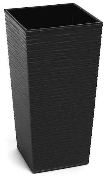 Doniczka FINEZJA 250x250 dłuto - czarny