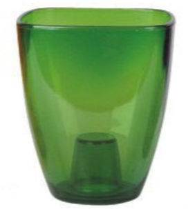 Osłonka storczyk 15 cm transparentny zielona