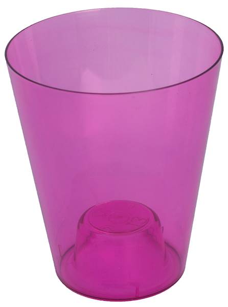 Osłonka do storczyka Vulcano transparentny różowy