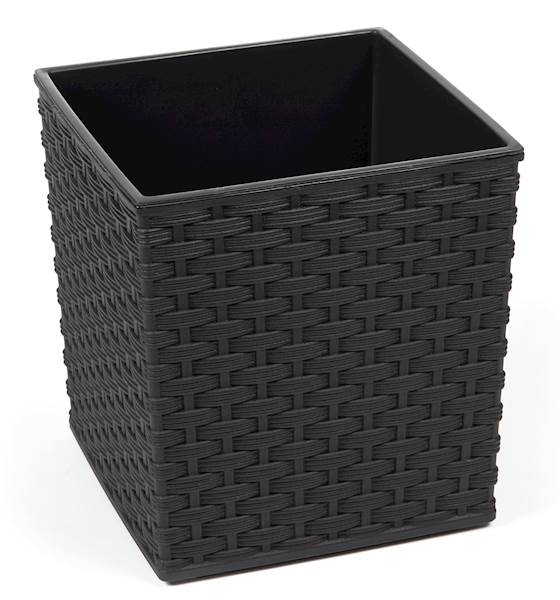 Doniczka JUKA 250x250 rattan - czarny