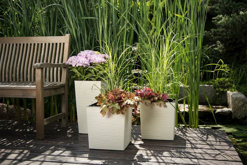 Doniczka FINEZJA 300x300 dłuto - kremowy