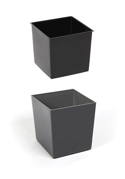 Doniczka JUKA 250x250 dłuto - czarny