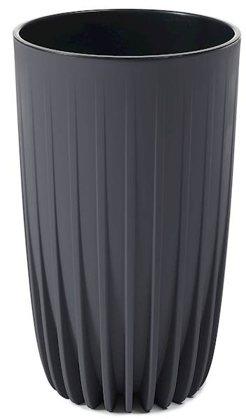 Doniczka MIRA wysoka 250 mm recycled antracyt