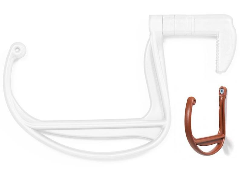 Uchwyt na 5-kę do skrzynki balkonowej - biały