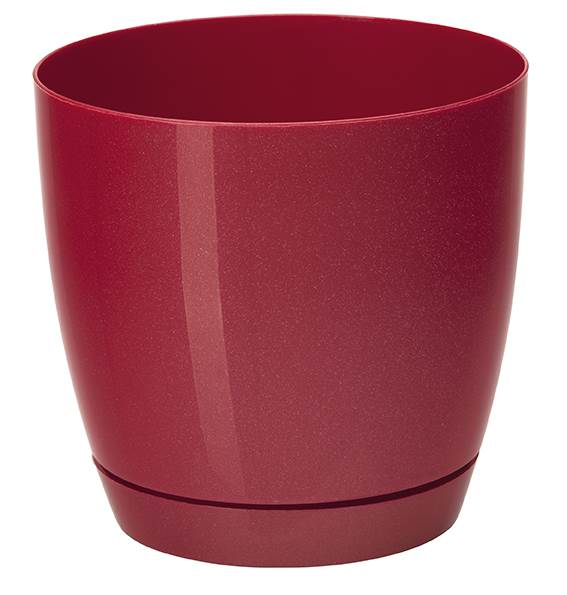 Toscana 15 okrągła czerwony metalik