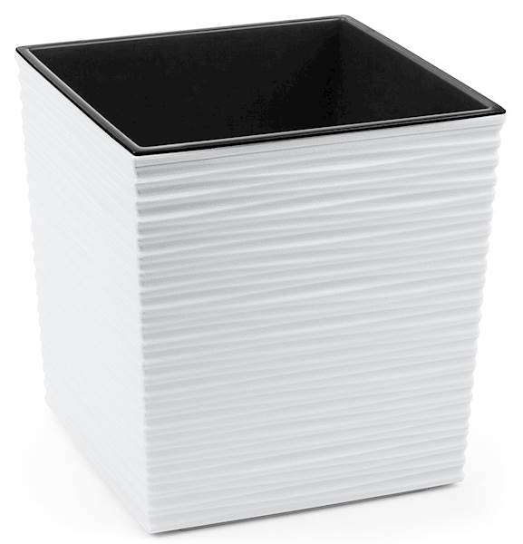 Doniczka JUKA 250x250 dłuto - biały