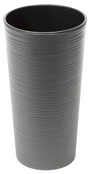 Doniczka LILIA 250 dłuto - grafit metalik