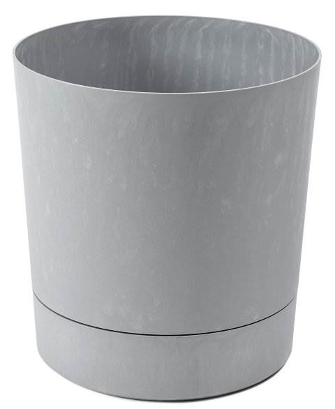 Donica z podstawką AURA 380 recycled szary beton