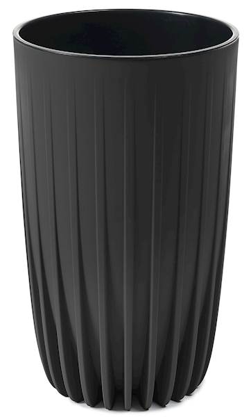 Doniczka MIRA wysoka 250 mm recycled czarny