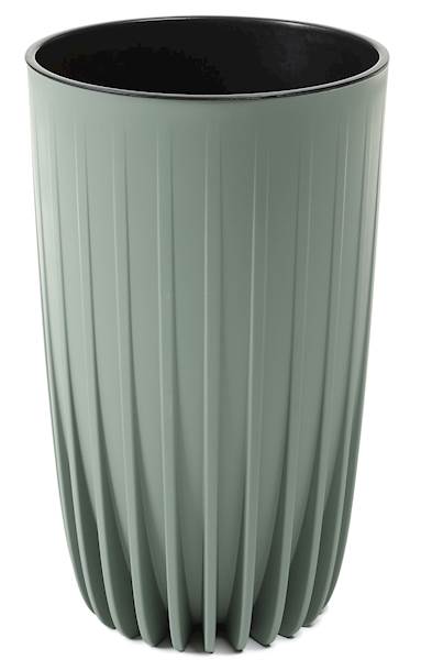 Doniczka MIRA wysoka 300 mm recycled szarozielony
